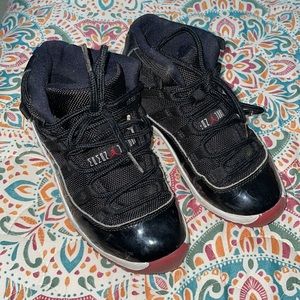 Black and Red Air Jordan 11.